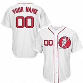 Red Sox White Customized Cool Base New Design Jersey,baseball caps,new era cap wholesale,wholesale hats